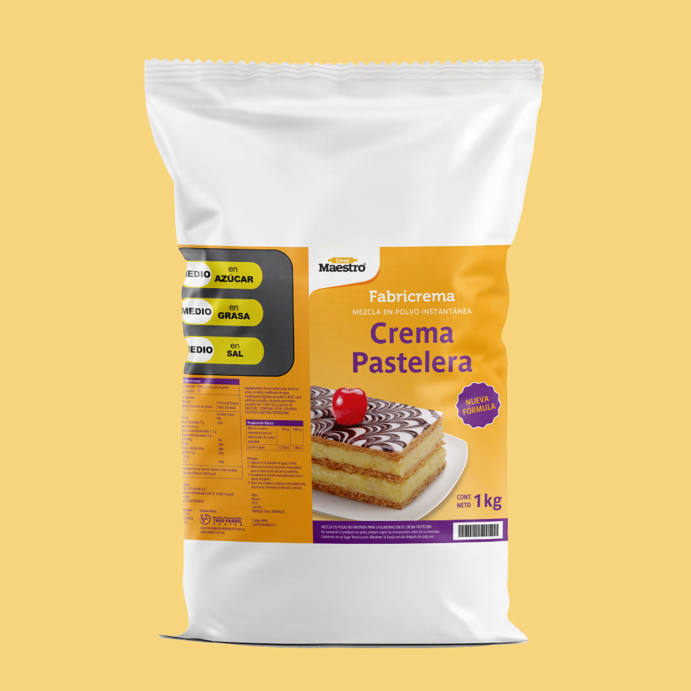Fabricrema Crema pastelera - Línea Maestro