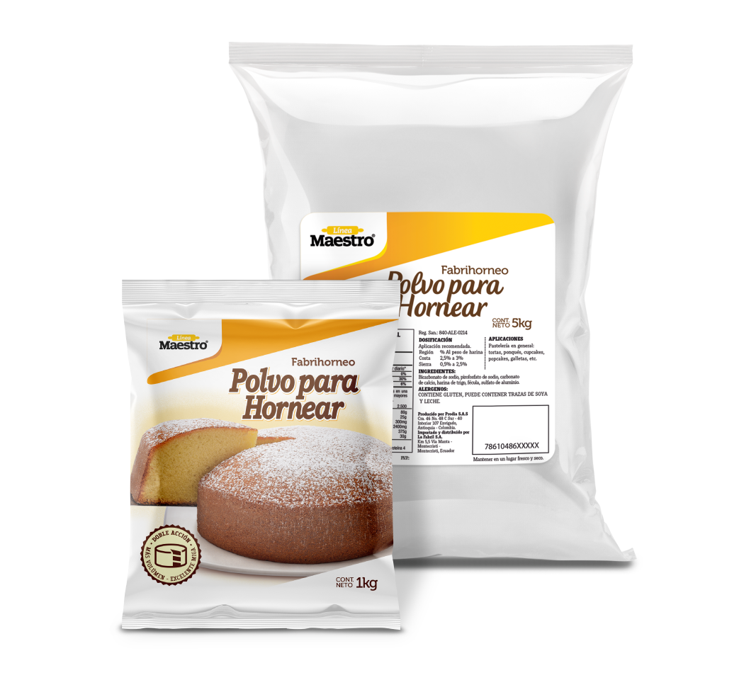 Fabrihorneo Polvo para Hornear - Línea Maestro