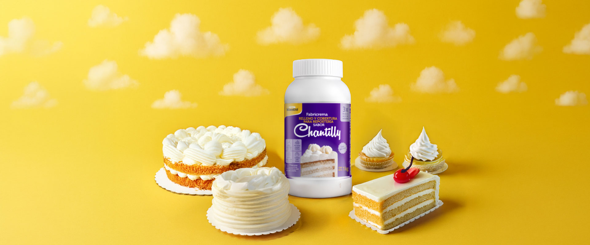 Lleva tus postres a otro nivel con Fabricrema sabor Chantilly - Línea Maestro